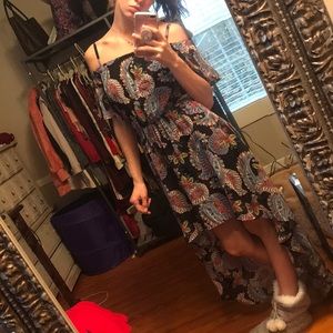 Paisley print maxi dress